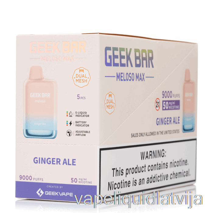 [5-pack] Geek Bar Meloso Max 9000 Vienreizējās Lietošanas Vape šķidrums